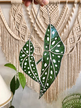 Load image into Gallery viewer, Stained Glass Polka Dot Begonia leaves | Gift idea