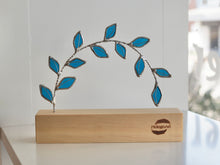 Load image into Gallery viewer, Stained Glass Leaf Arch suncatcher stand | Shinba | PidegoArt