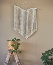Load image into Gallery viewer, Macrame, driftwood, devil’s ivy, dry native flower, Umbrella tree