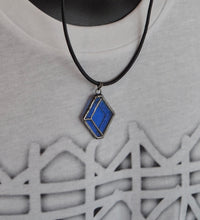 Load image into Gallery viewer, Men's Jewellery, Sydney, Australia, handmade, Inner West, Dulwich Hill, Stained Glass Jewellery, Unisex Jewellery, Geometric, 3D design, 3D, Diamond