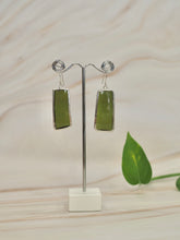Load image into Gallery viewer, Unique Earrings | Upcycle Sake Bottle Stained Glass | I | PidegoArt