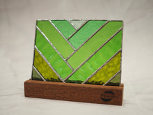 Load image into Gallery viewer, Green Stained Glass window suncatcher | PidegoArt