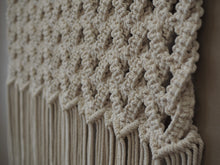 Load image into Gallery viewer, Classic Large Macrame wall hanging with indoor plants, Handmade in Dulwich Hill Sydney, PidegoArt