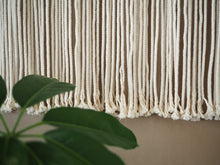 Load image into Gallery viewer, Classic Large Macrame wall hanging with indoor plants, Handmade in Dulwich Hill Sydney, PidegoArt
