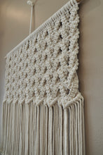Load image into Gallery viewer, Classic Large Macrame wall hanging with indoor plants, Handmade in Dulwich Hill Sydney, PidegoArt