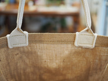 Load image into Gallery viewer, Macrame Jute Bag, Macrame Decoration, Summer shopping bag, elegant shopping bag, made in Sydney, boho, beach bag, stylish, pidegoart