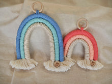 Load image into Gallery viewer, Macrame Rainbow | Blue L | PidegoArt