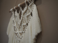 Load image into Gallery viewer, Medium Macrame Wall Art, PidegoArt, Dulwich Hill Sydney, handmade with Tasmanian Oak dowel