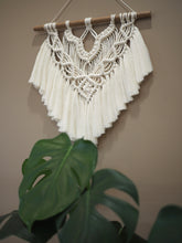Load image into Gallery viewer, Medium Macrame Wall Art, PidegoArt, Dulwich Hill Sydney, handmade with Tasmanian Oak dowel