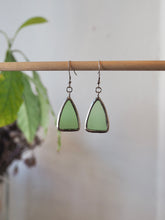 Load image into Gallery viewer,  Earrings, Upcycled, Sake Bottle, Japanese Sake bottle, Sake gift, Sake Item, Sake goods Sydney, Sake Gift idea, handmade earrings, Handmade Jewellery, Handmade Nacklaces, Sustainable Jewellery, Sustainable Earrings, Sustainable Fashion, Dulwich Hill, Sydney, PidegoArt, Nabeshima sake bottle