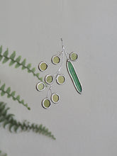 Load image into Gallery viewer, stained Glass, suncatcher, australian citizienship gift, golden wattle, Australian national flower, handmade, dulwich hill, gold and green, pidegoart, copper foil, led-free solder