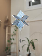 Load image into Gallery viewer, Stained Glass, Star Spinner, handmade, gift idea, spinning, wind spinner