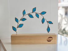 Load image into Gallery viewer, Stained Glass Leaf Arch suncatcher stand | Shinba | PidegoArt
