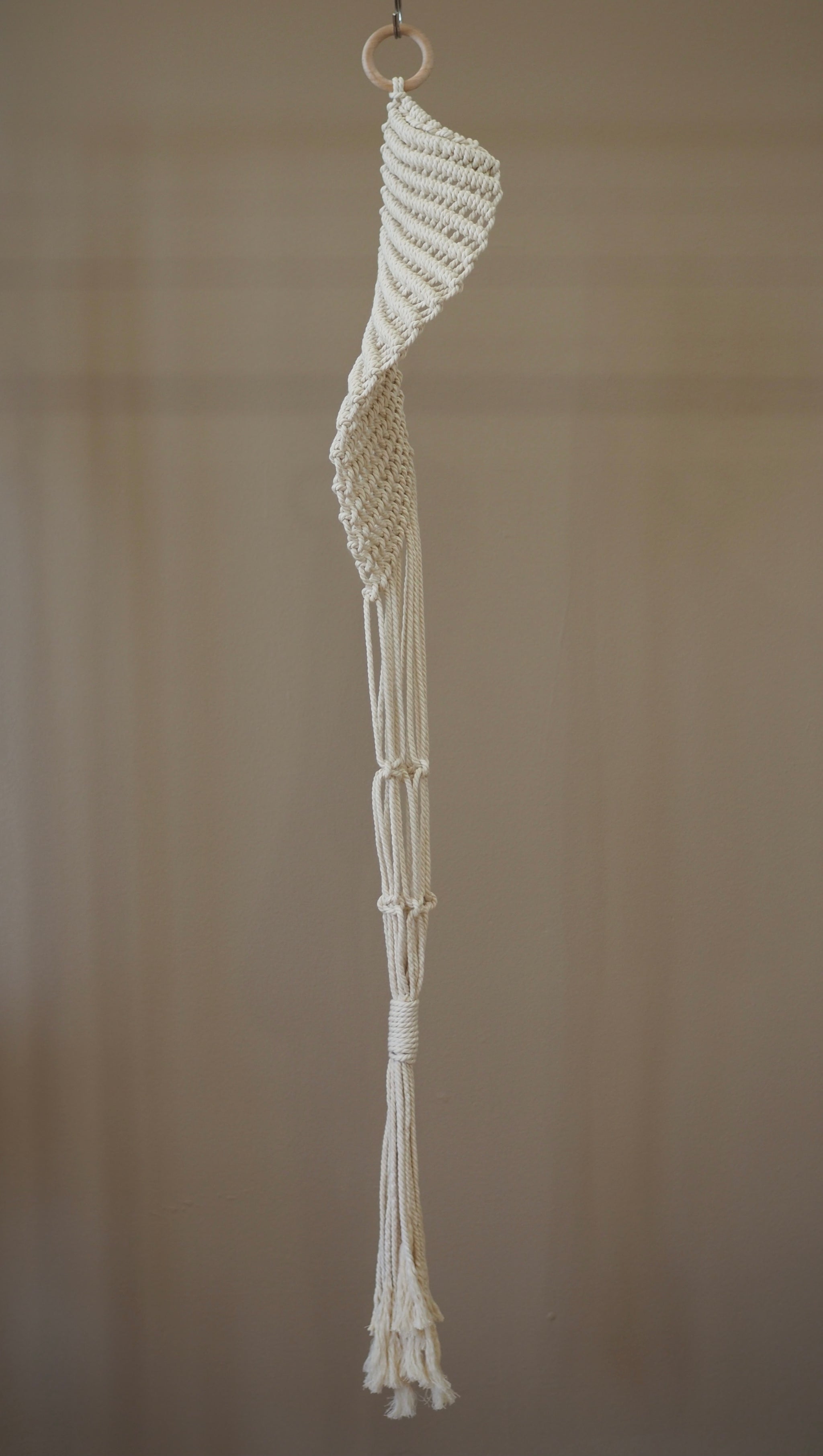 spiral macrame plant hanger Spiral Macrame Plant Hanger